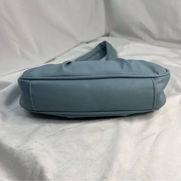 Olivia And Kate Baby Blue Scrunch Small Shoulder Bag - Picture 7 of 9